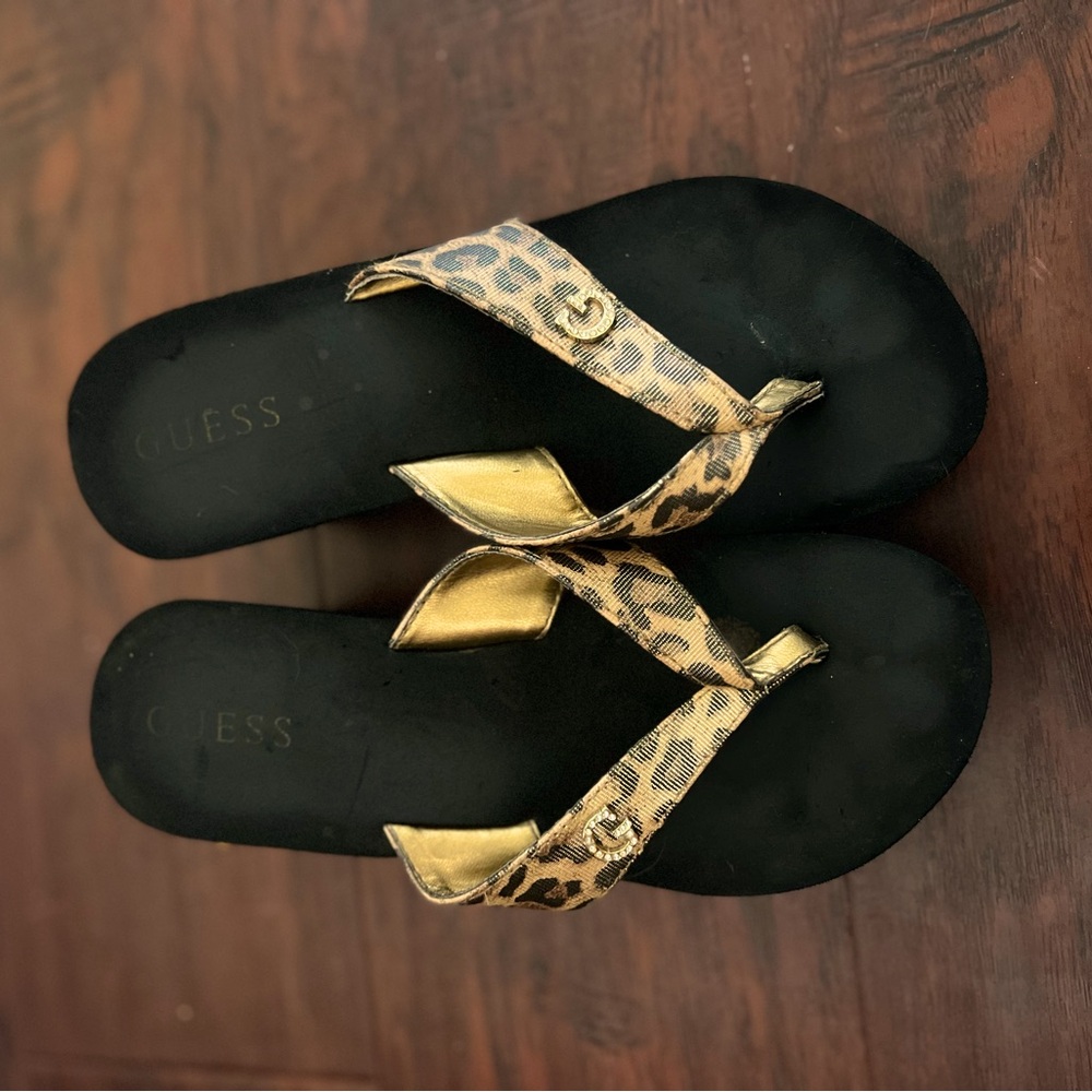 2000’s Cheetah Guess Wedge Sandals!